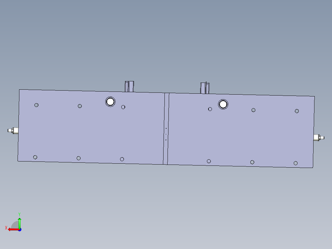 东风天龙推力杆全自动热压装夹具后视图