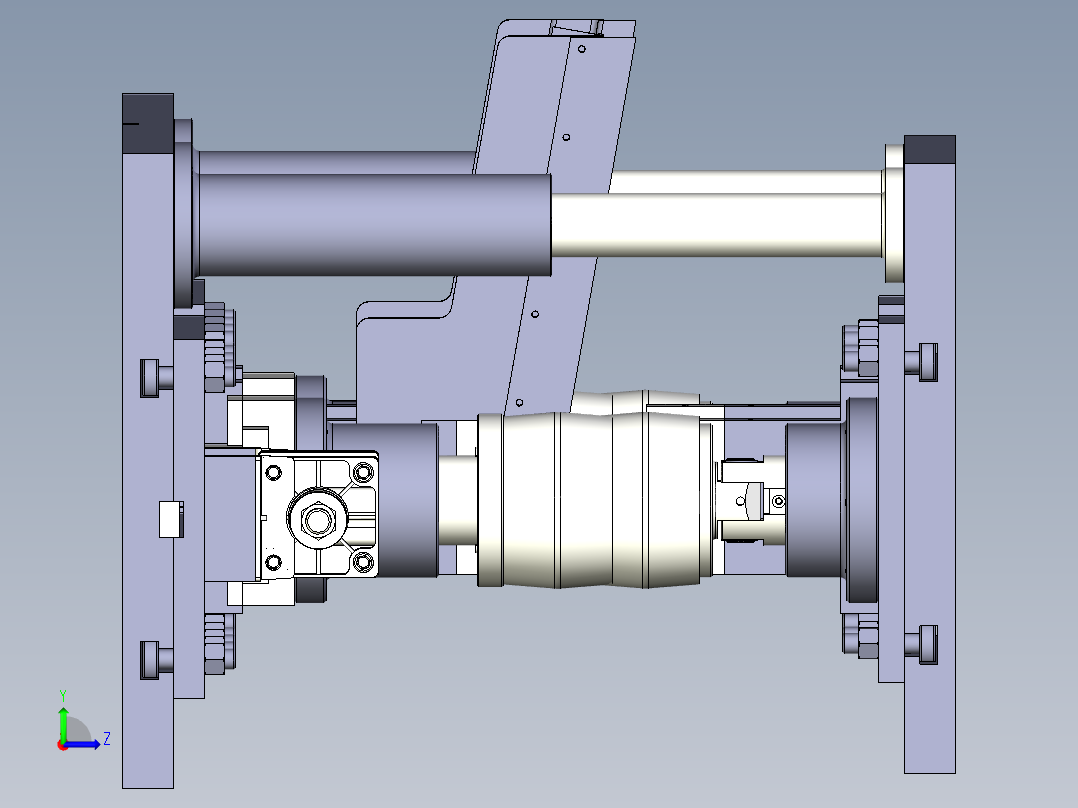 东风天龙推力杆全自动热压装夹具左视图