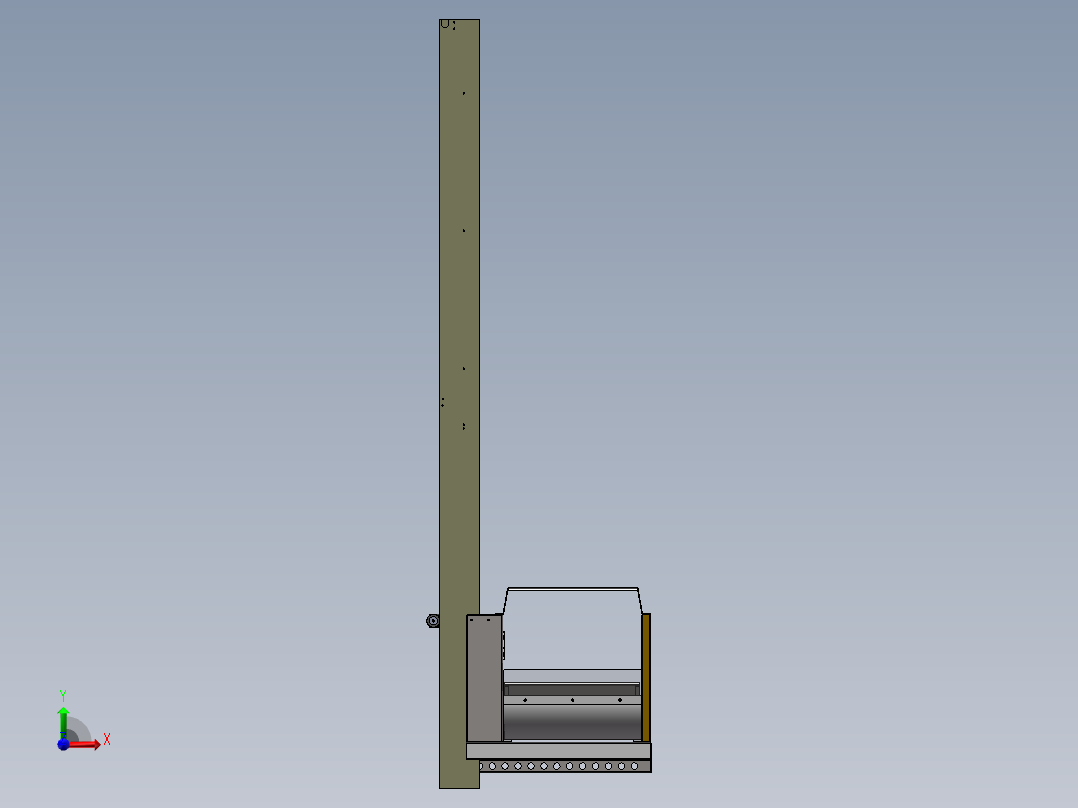自动售货机取货机械手前视图