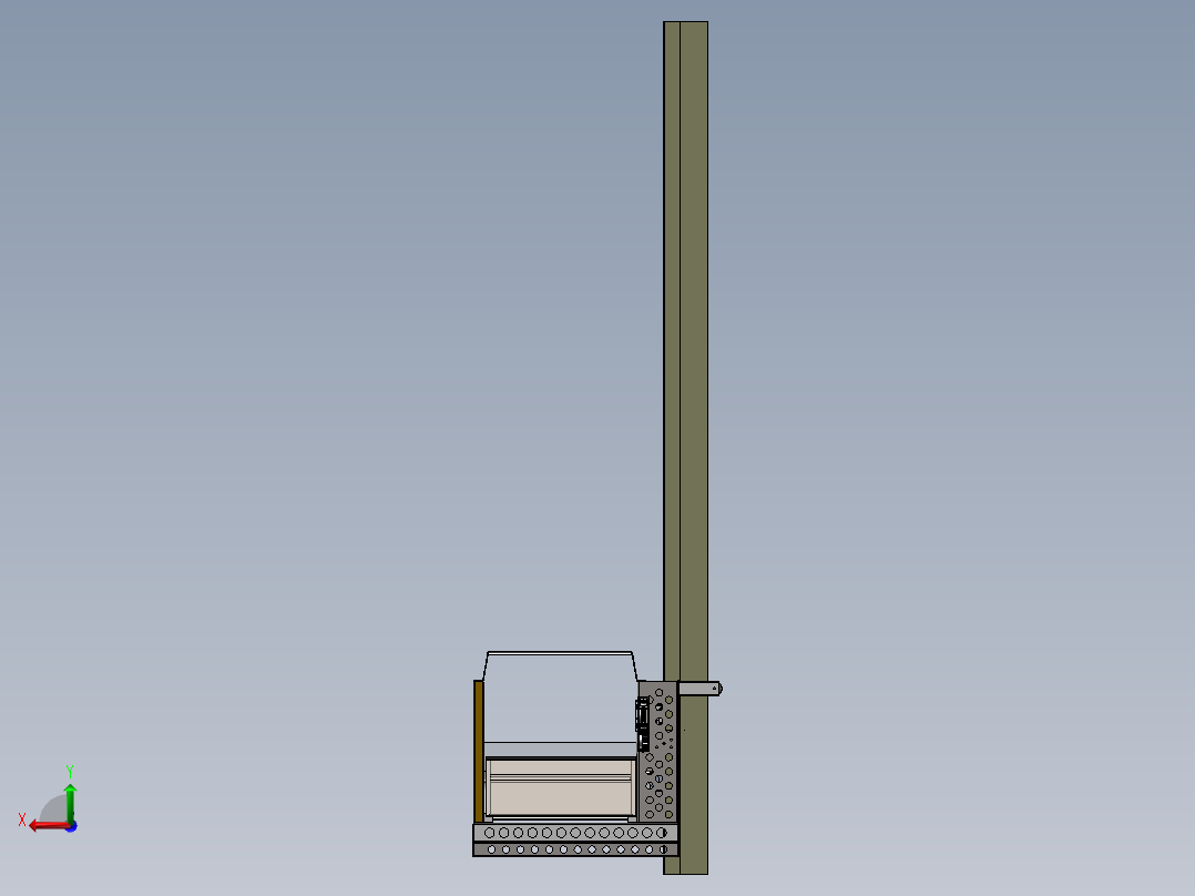 自动售货机取货机械手后视图