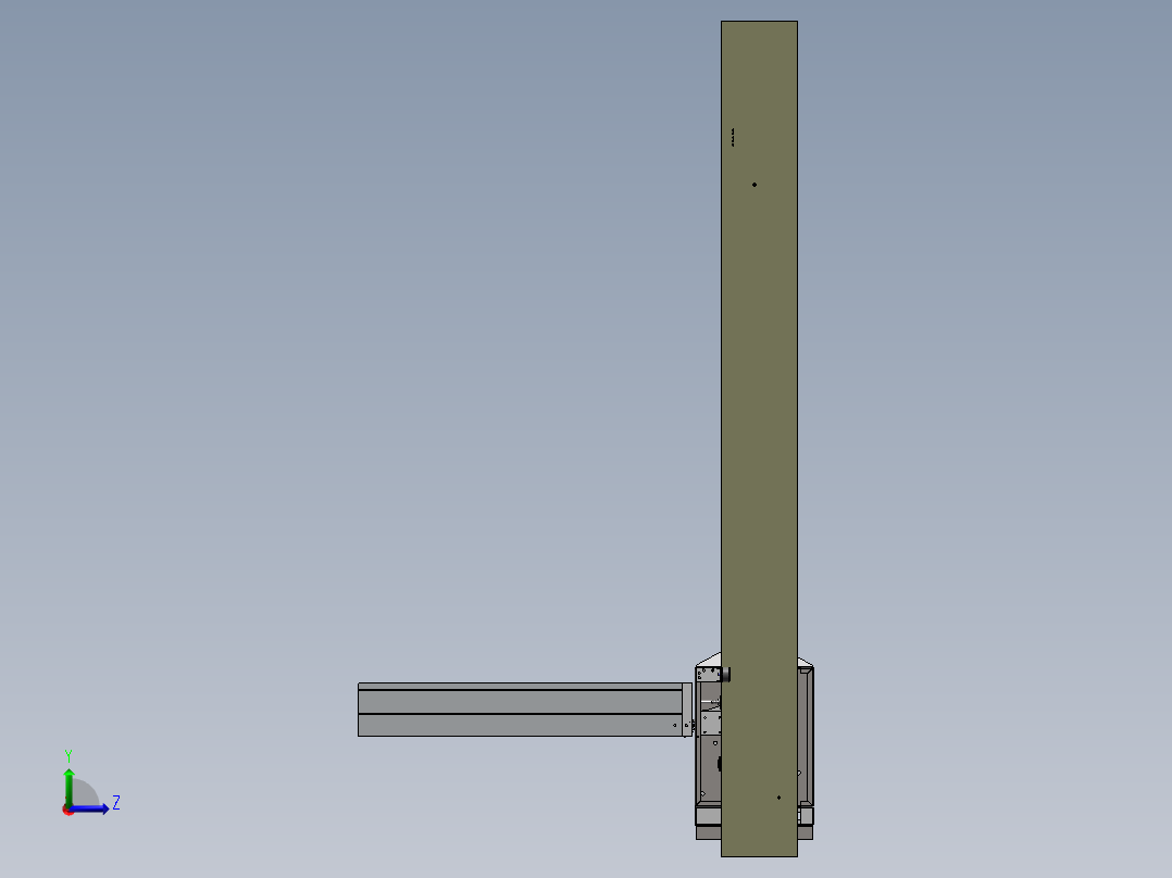 自动售货机取货机械手左视图