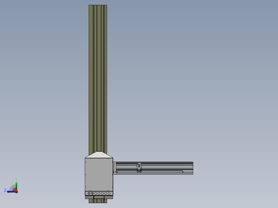自动售货机取货机械手右视图