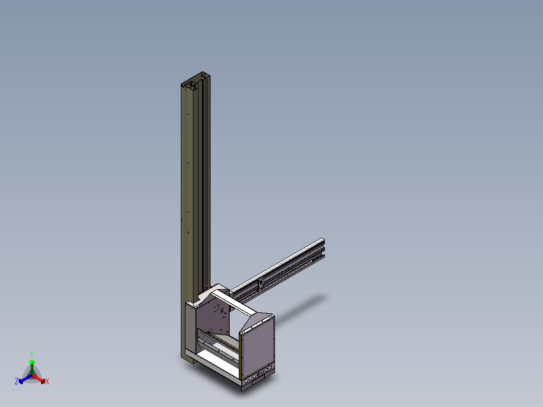 自动售货机取货机械手正等轴测图