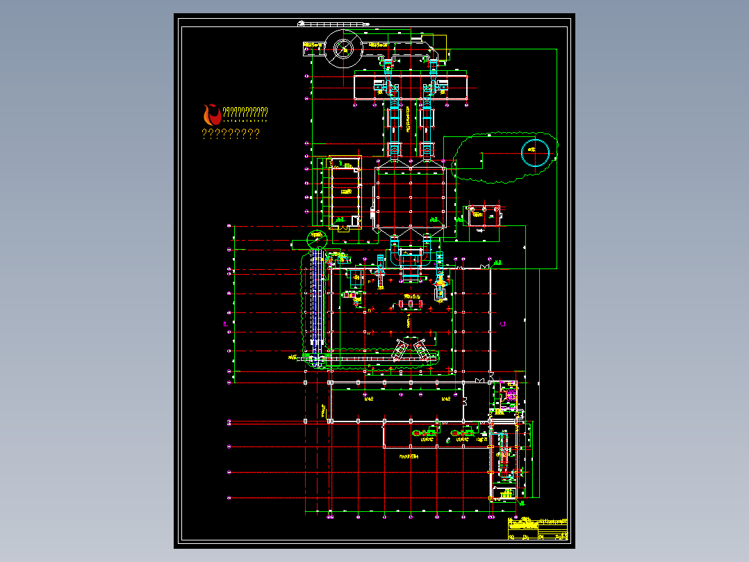 除渣平面布置图