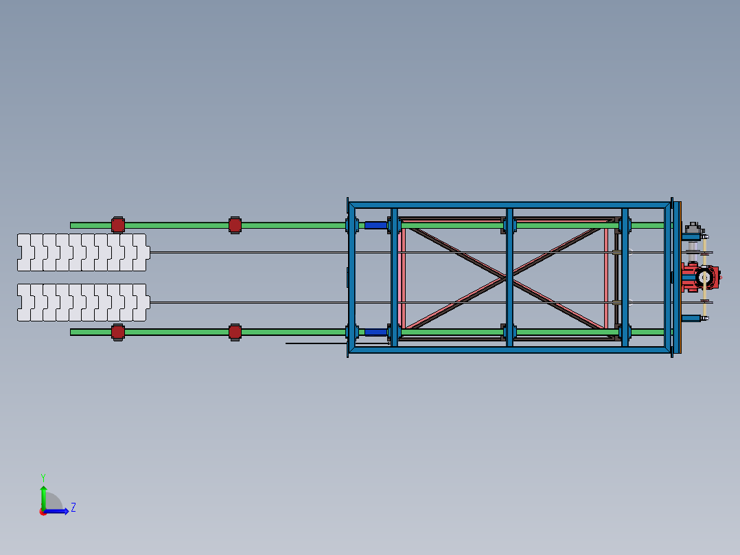 F957 3T升降垛码机左视图