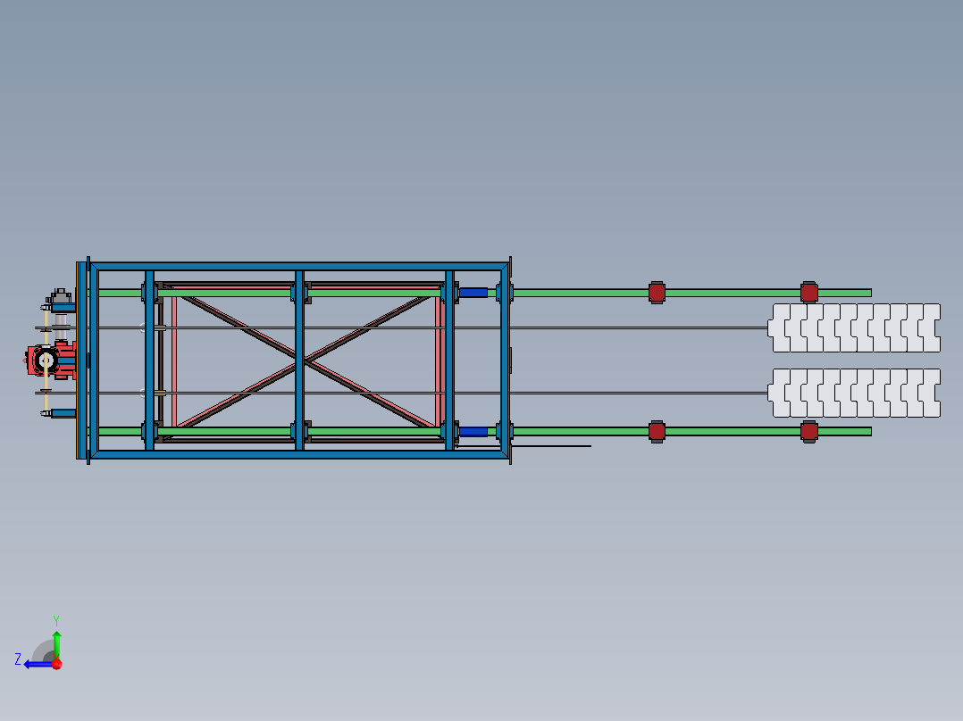 F957 3T升降垛码机右视图