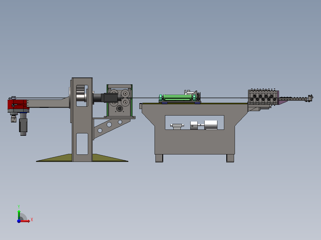 T958 弯线机前视图