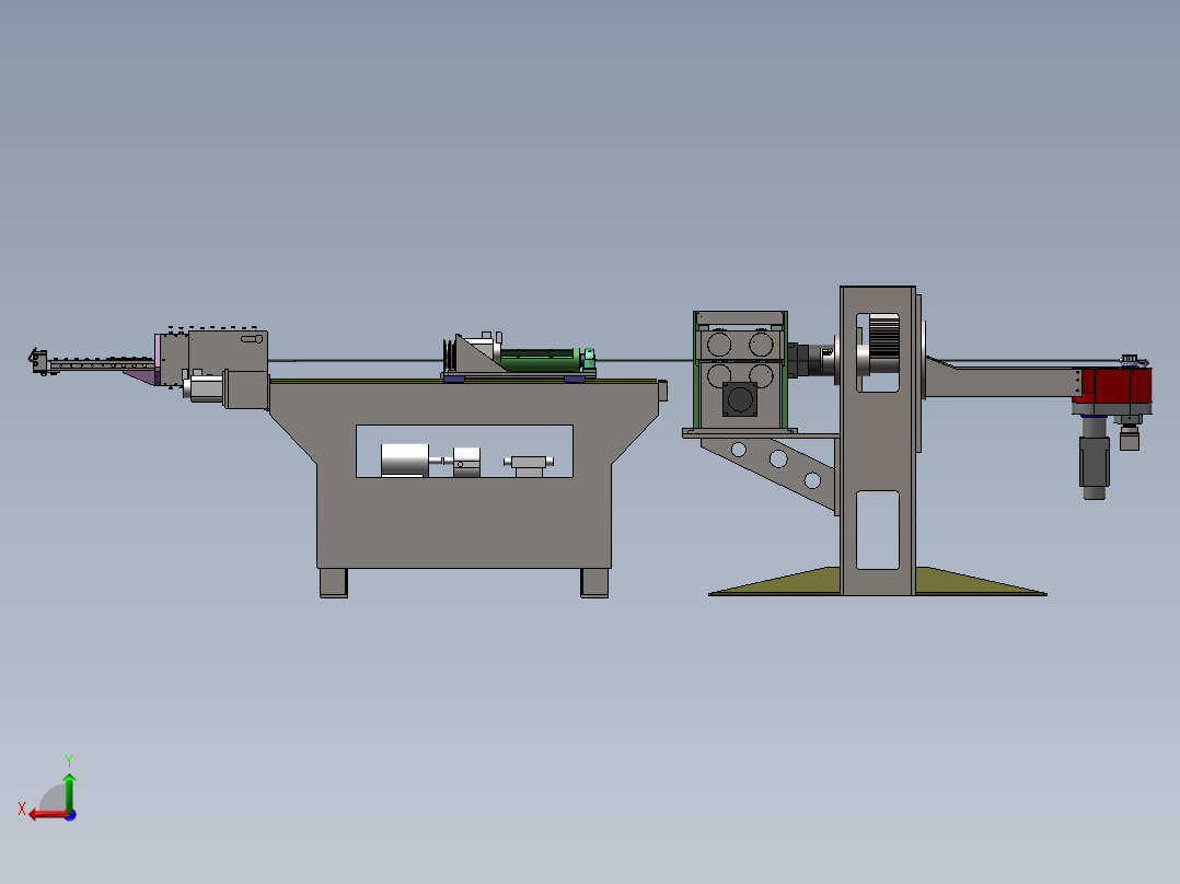 T958 弯线机后视图
