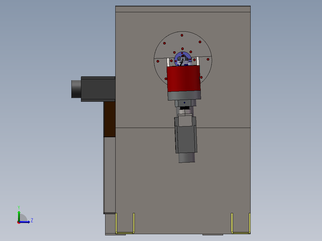 T958 弯线机左视图
