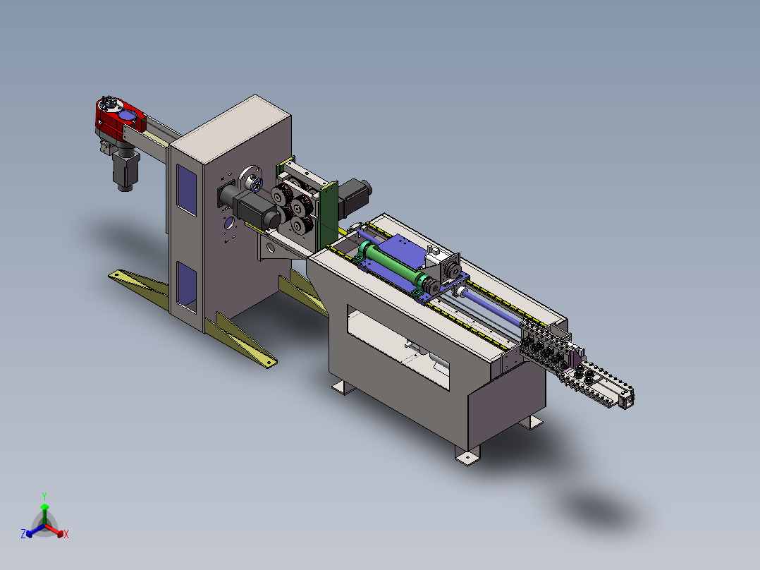 T958 弯线机正等轴测图