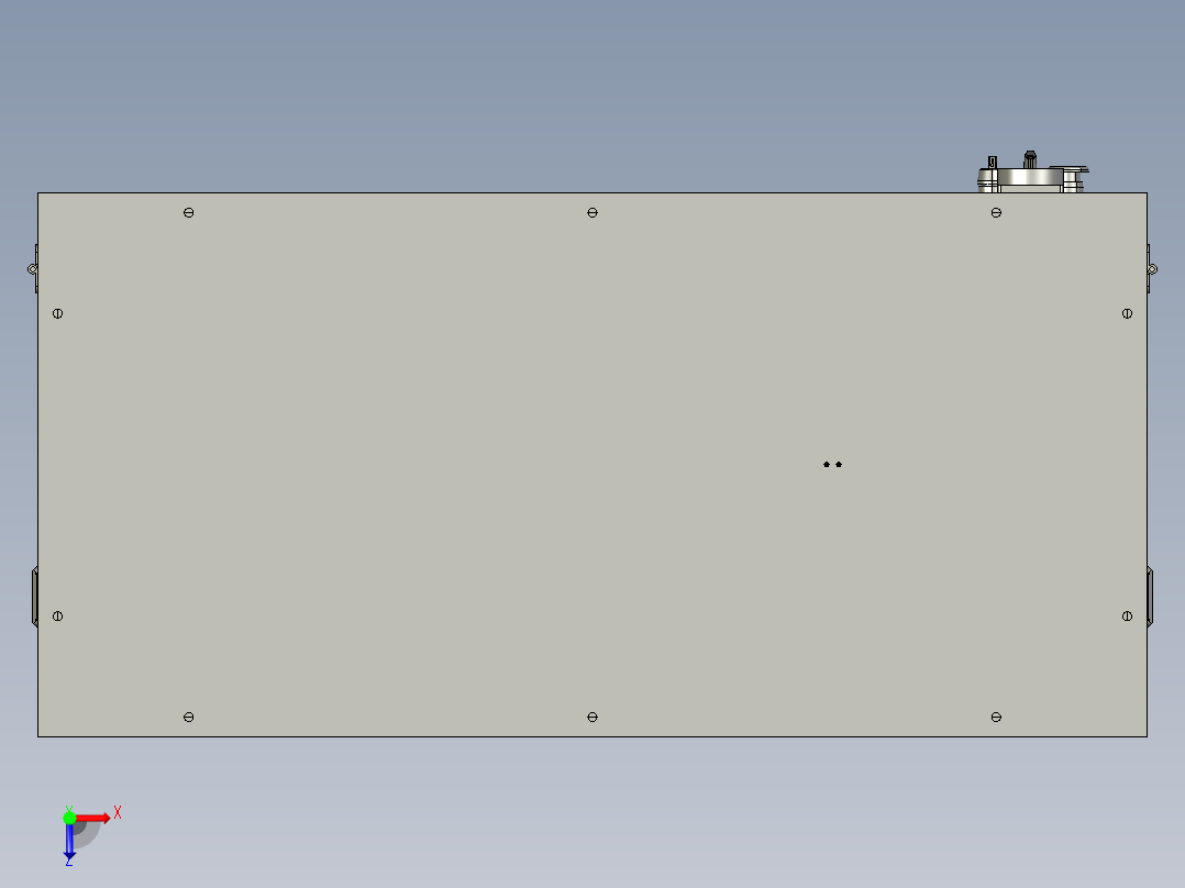 载具回流线体升降机俯视图