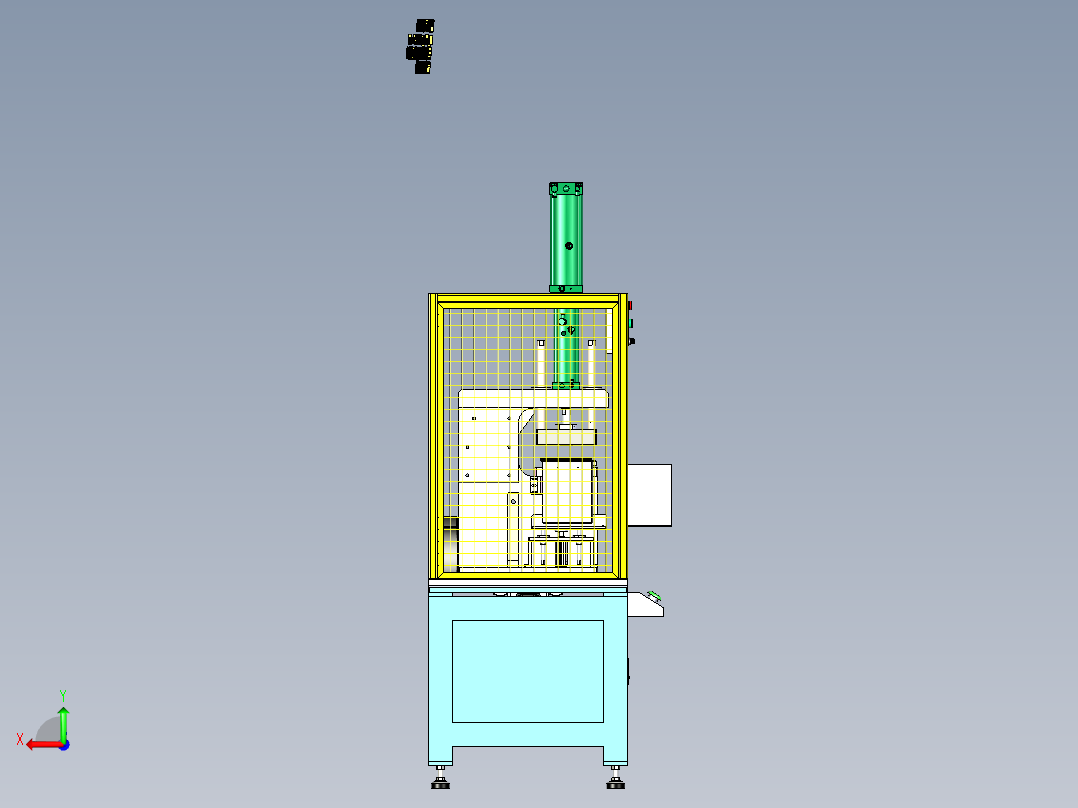 A9_外壳自动铆压机SW2016后视图