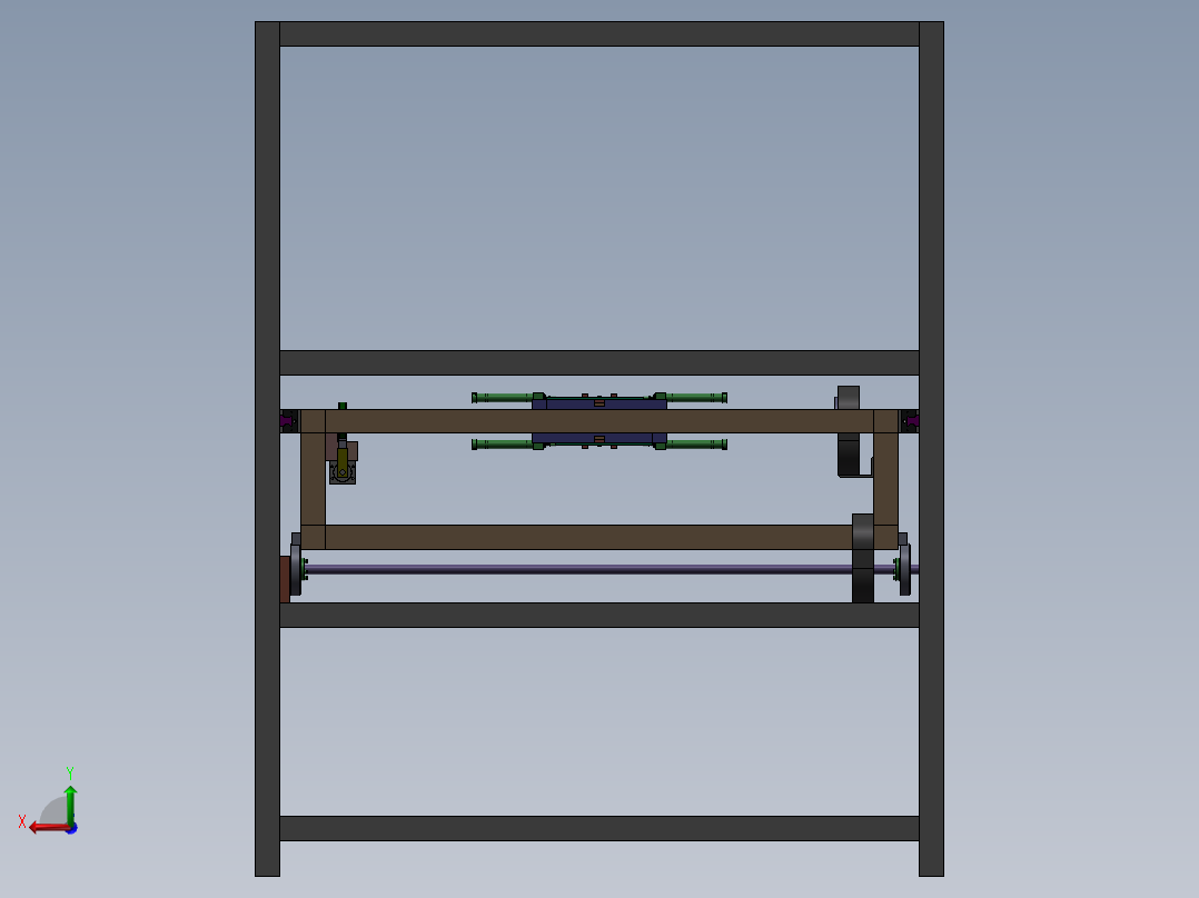 小型环形组装机后视图