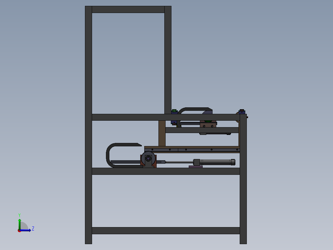 小型环形组装机左视图