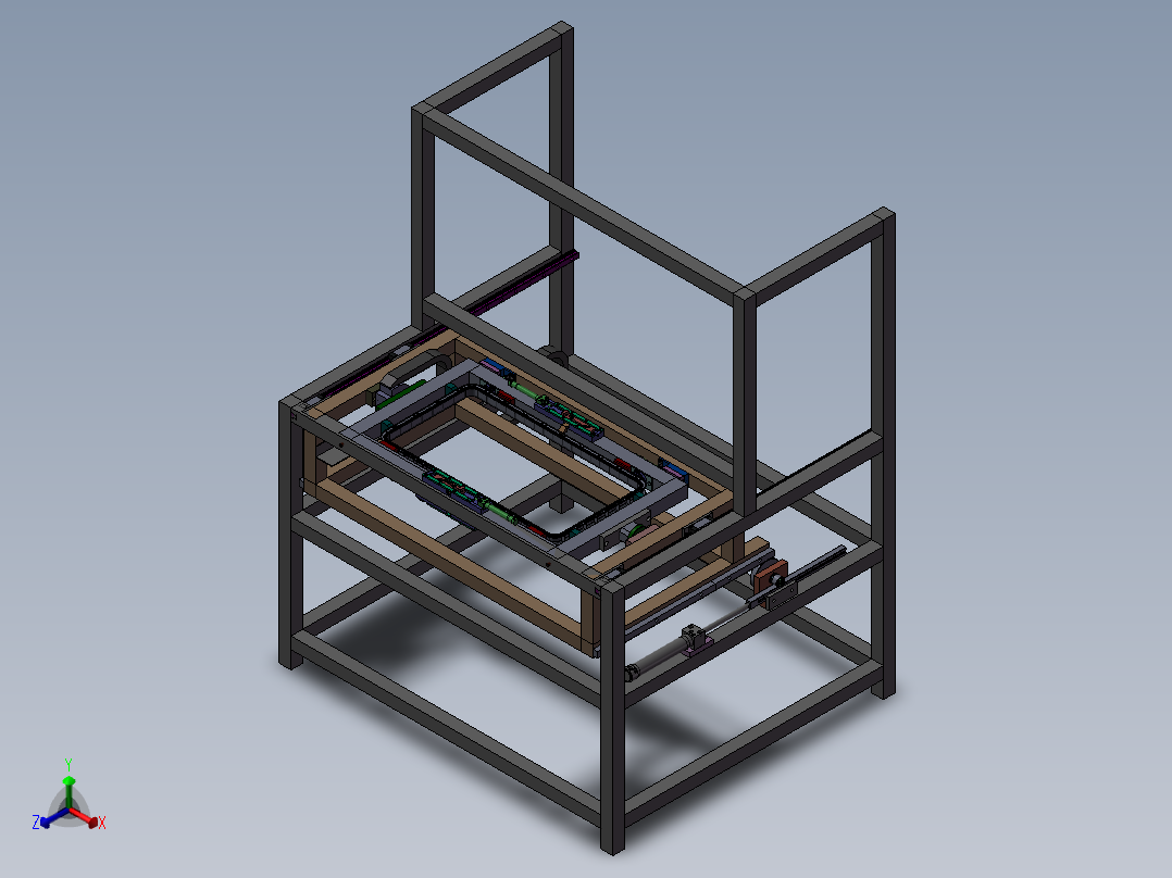 小型环形组装机正等轴测图
