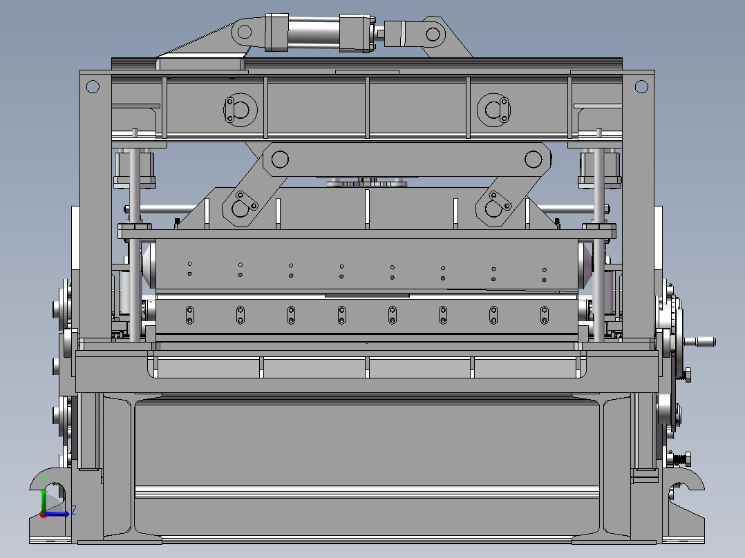 162全自动滚板机床左视图