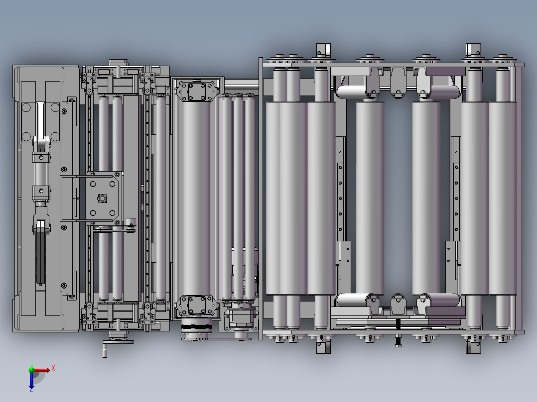 162全自动滚板机床俯视图