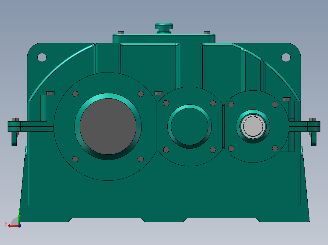 ZLY型硬齿面圆柱齿轮减速器160后视图