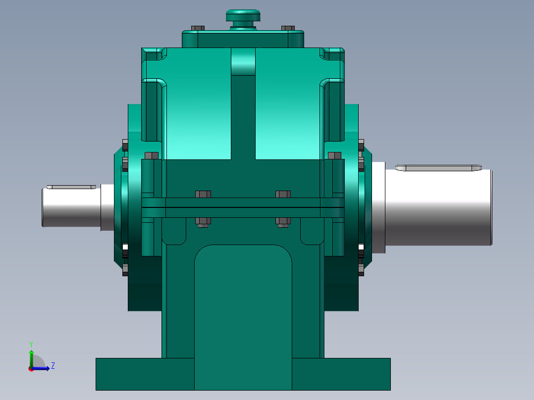 ZLY型硬齿面圆柱齿轮减速器160左视图