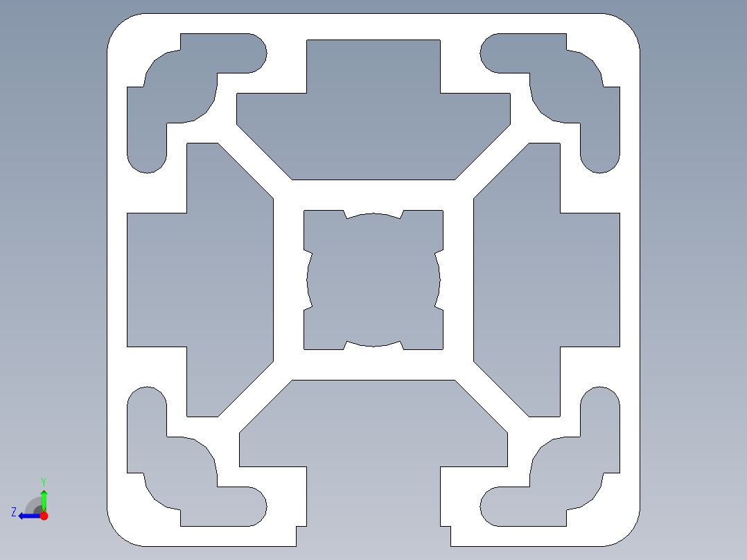 型材-BR 40X40L 1N KJN993185.STEP右视图