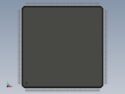 元器件3D封装QFP256_FPT-256P-M06175前视缩略图