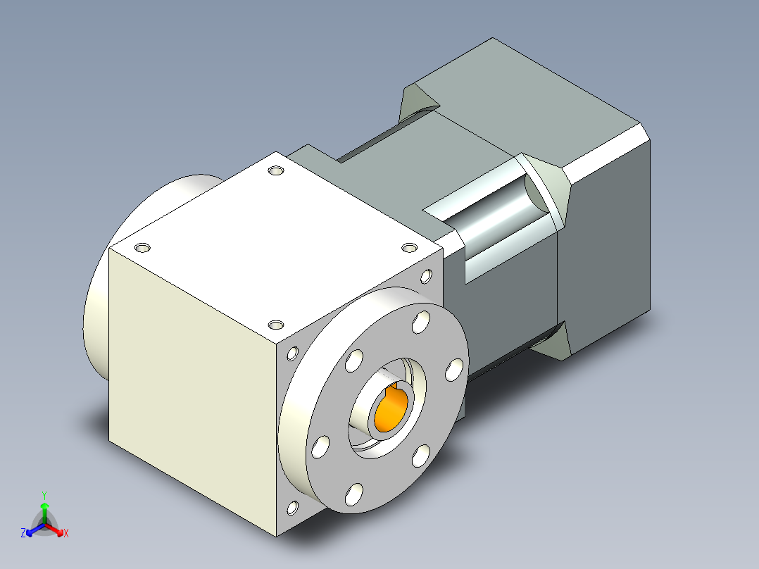 换向器PW90双孔 PLX90-L1 19-80-100-M6.stp主视图