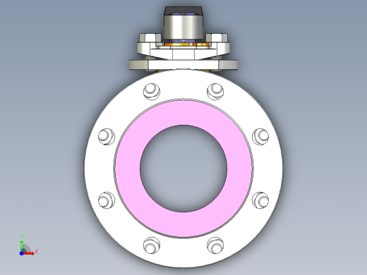 管道手动球阀-水管开关阀-手动阀门User Library-MD52C150DN100-2前视缩略图