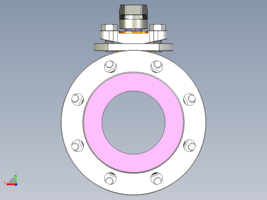 管道手动球阀-水管开关阀-手动阀门User Library-MD52C150DN100-2后视缩略图