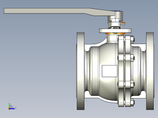 管道手动球阀-水管开关阀-手动阀门User Library-MD52C150DN100-2左视缩略图