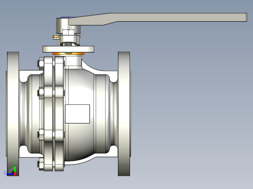 管道手动球阀-水管开关阀-手动阀门User Library-MD52C150DN100-2右视缩略图