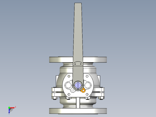 管道手动球阀-水管开关阀-手动阀门User Library-MD52C150DN100-2俯视缩略图