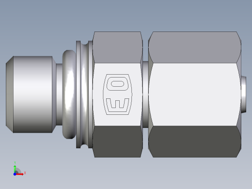 卡套式工业通用硬管接头EO_Swivel_connector_EGEO06SMCF前视缩略图