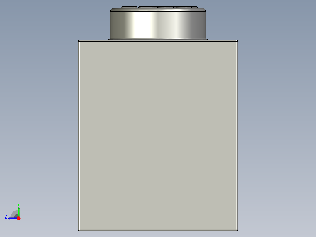 乐高套装 4421基本积木-300801 White Brick 1 x 8.STEP右视图