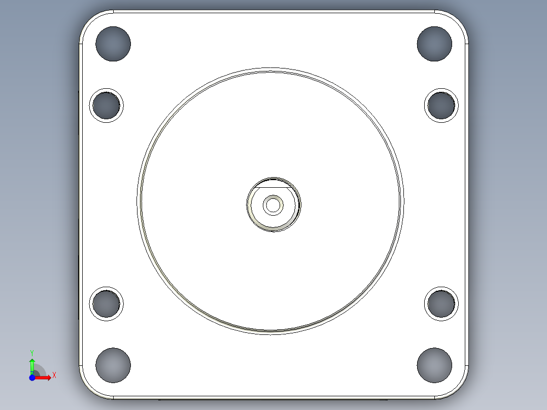 Nema 23 步进电机前视图