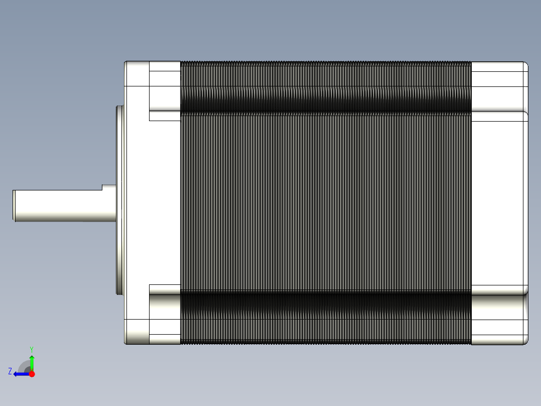 Nema 23 步进电机右视图