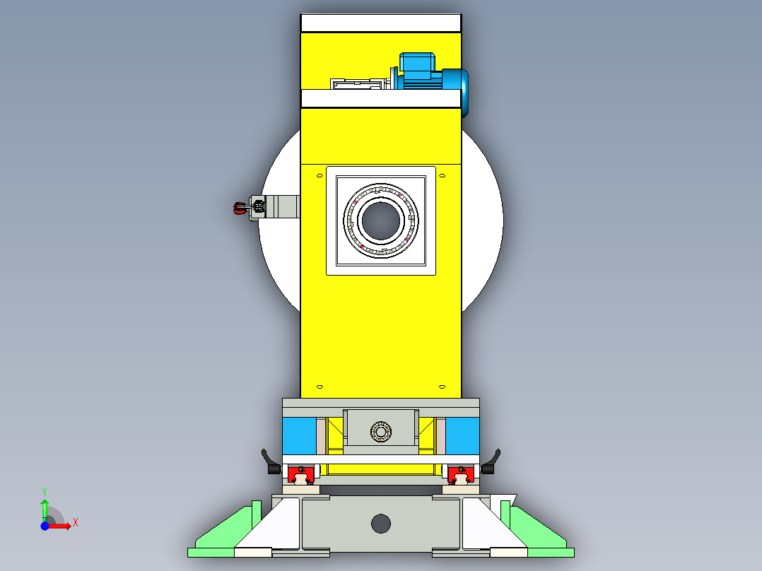 线轴焊接夹具机前视图