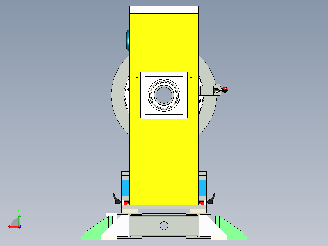 线轴焊接夹具机后视图