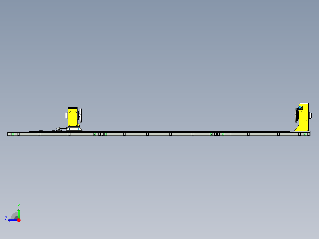 线轴焊接夹具机右视图