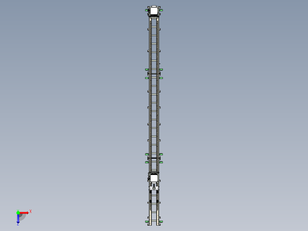 线轴焊接夹具机俯视图