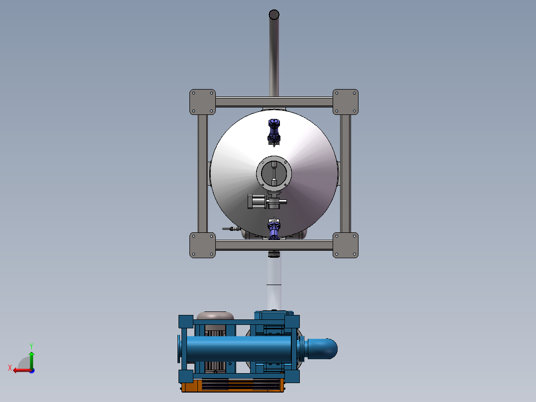气力输送（负压吸运）后视图