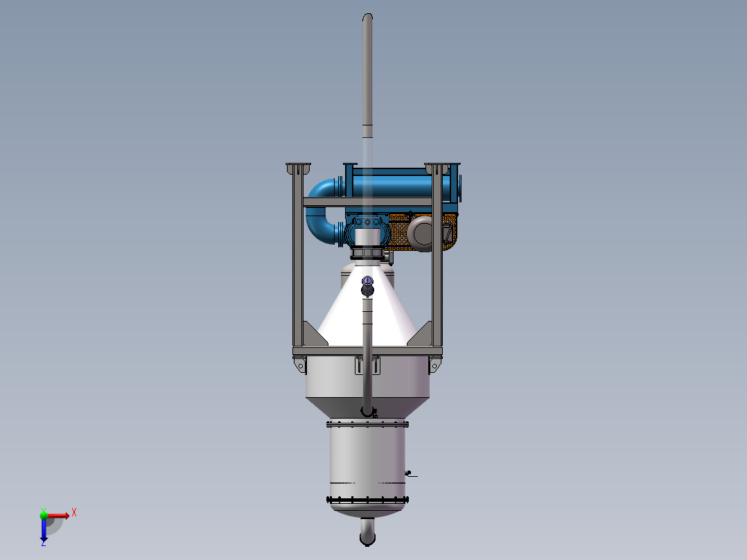 气力输送（负压吸运）俯视图