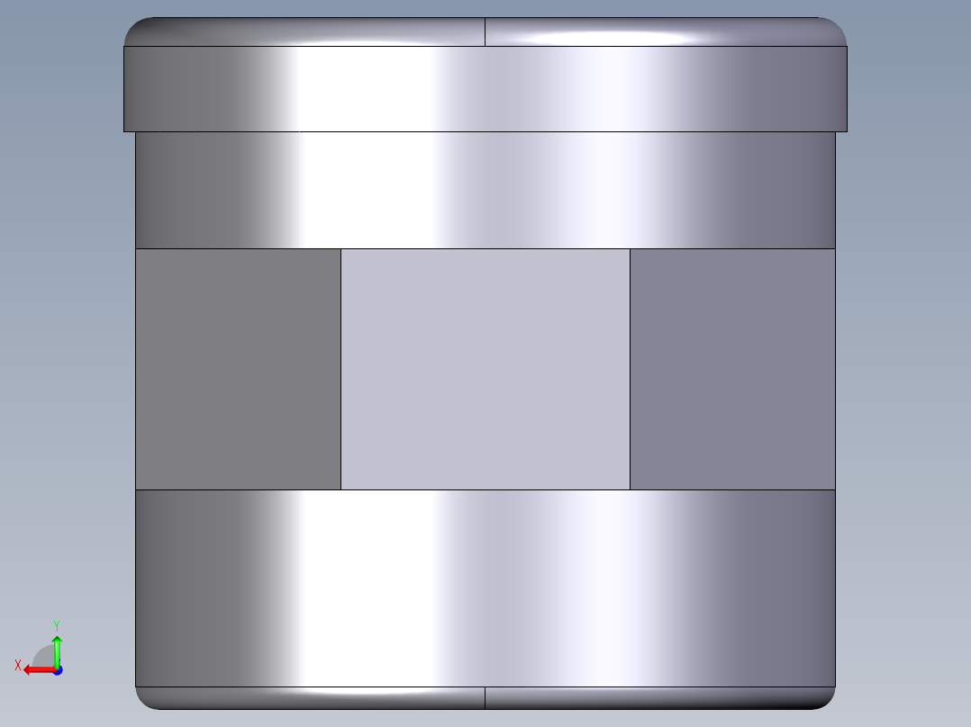 6MIMV 用溶剂焊接插座D和BSP螺纹母端R不锈钢加强环双插座后视图