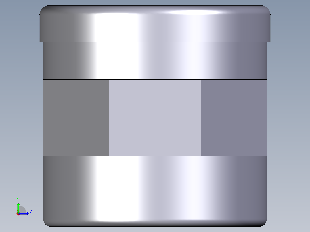6MIMV 用溶剂焊接插座D和BSP螺纹母端R不锈钢加强环双插座左视图