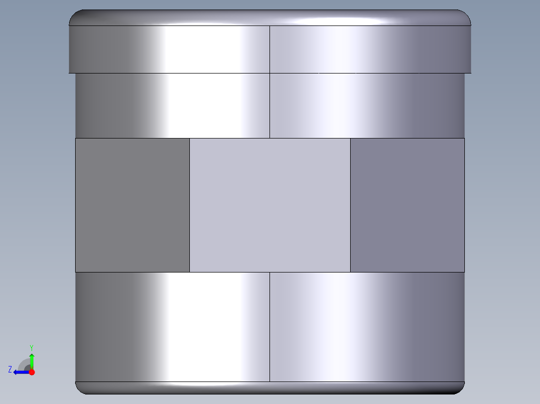 6MIMV 用溶剂焊接插座D和BSP螺纹母端R不锈钢加强环双插座右视图