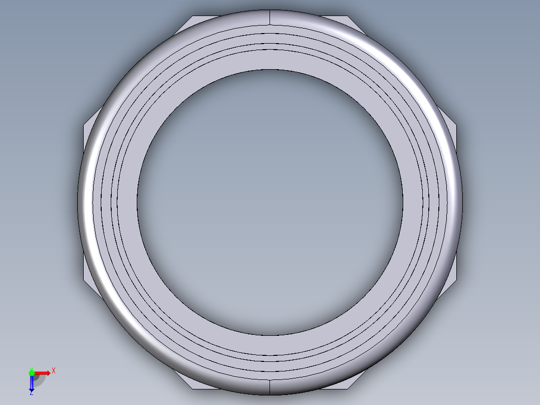 6MIMV 用溶剂焊接插座D和BSP螺纹母端R不锈钢加强环双插座俯视图