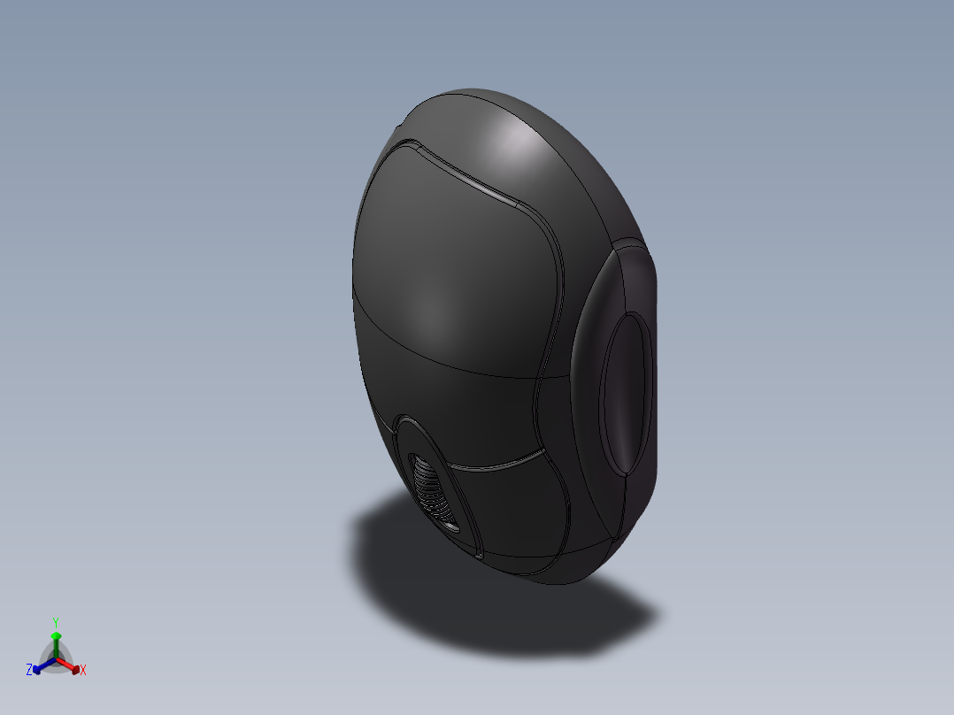 光电鼠标模型设计正等轴测图