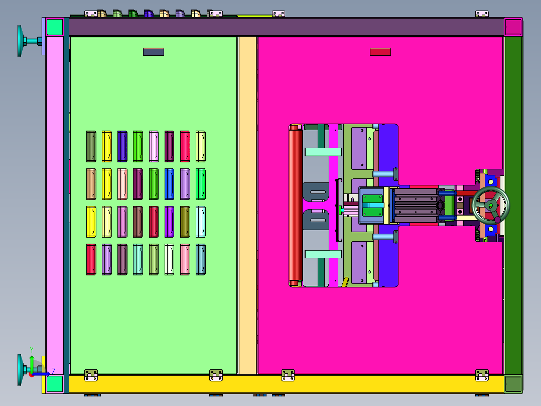 大包装袋连续封口机左视图
