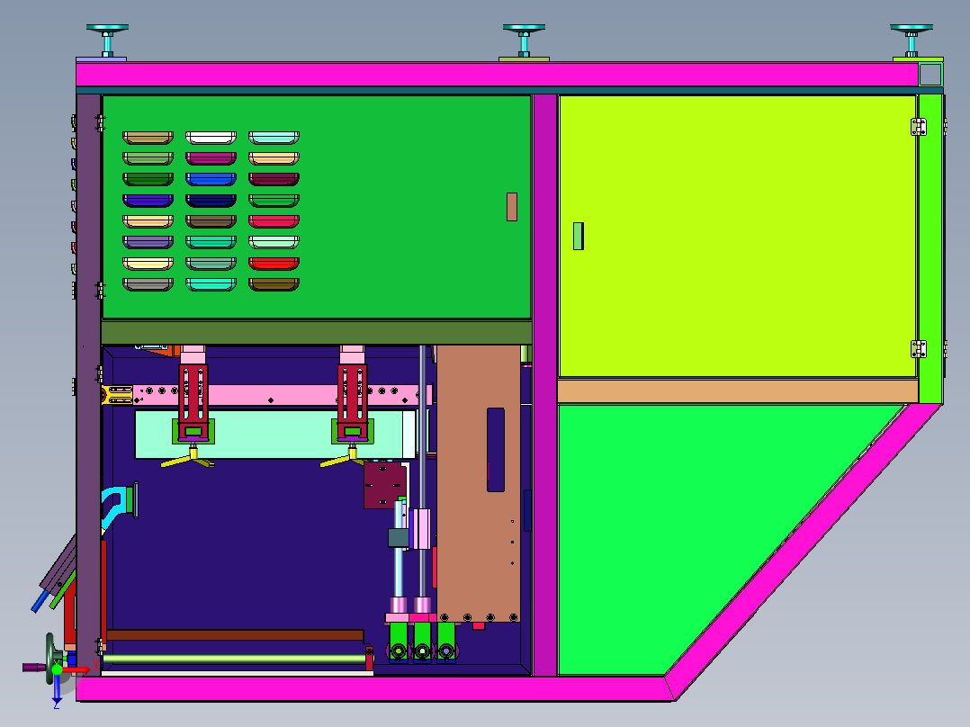 大包装袋连续封口机俯视图