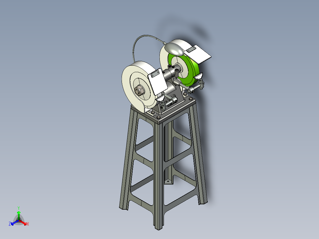 金属板支架正等轴测图