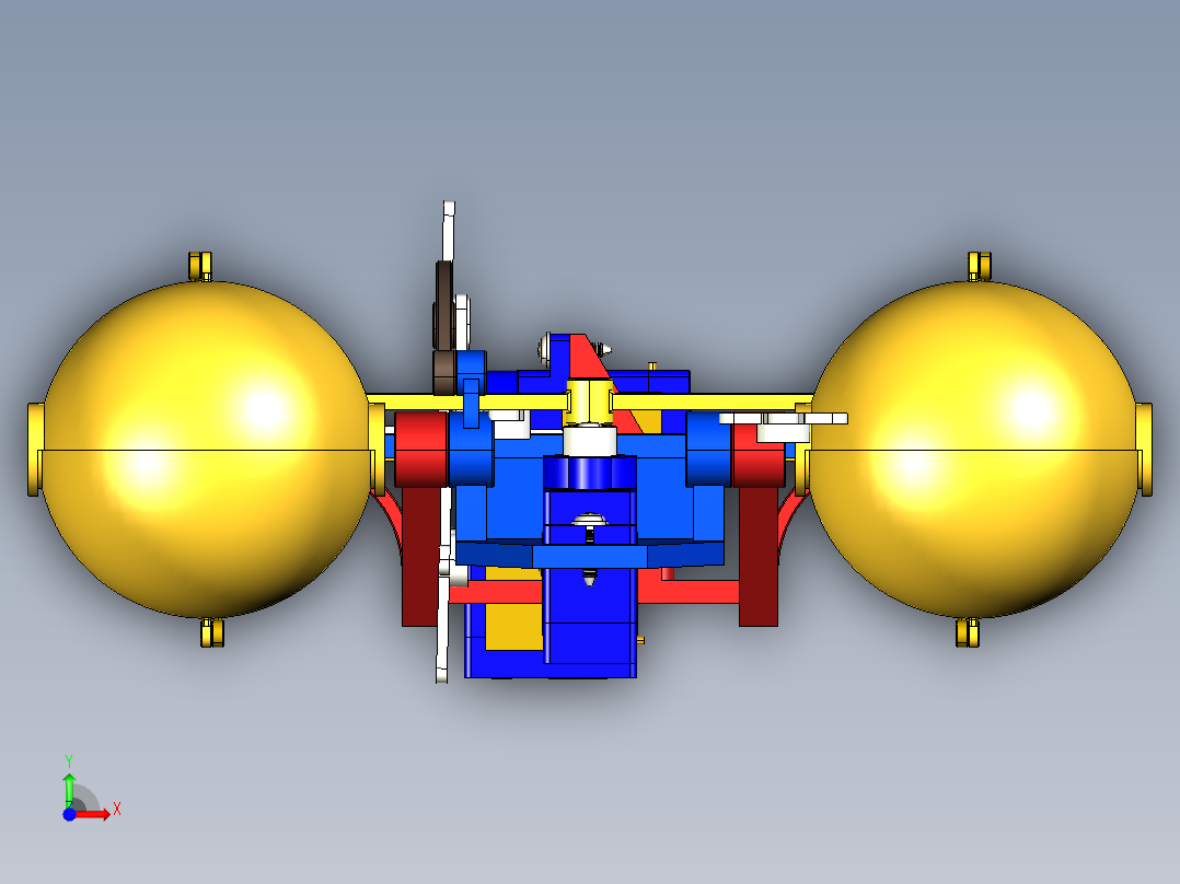 eye-mechanism人眼睛仿生机构3D图纸 STEP格式前视图